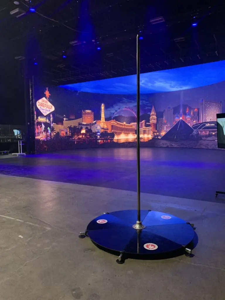 Pole stage installed for a customer